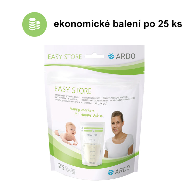 EasyStore Sáčky k zamražení mateřského mléka 25 ks